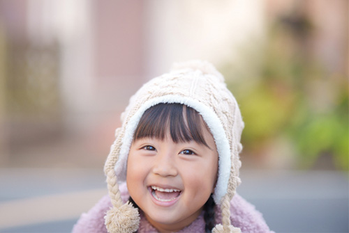 笑顔の子ども写真